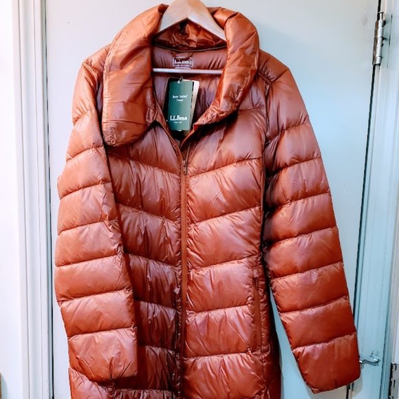 L.L. Bean Jackets & Blazers - NWT L.L. Bean Ultralight Down Packable Downtek  Coat Three-Quarter Length